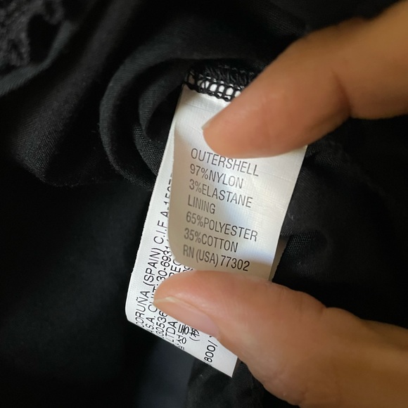 Zara black smart classy lacy dress - Picture 6 of 6